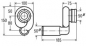 Preview: Urinal Absaugeformstück waagerecht in 50mm  3233.9