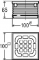 Preview: Advantix-Aufsatz mit Rost 100x100mm 4934.1