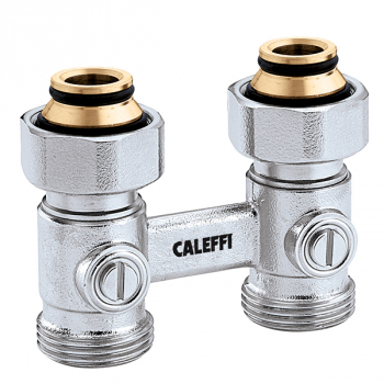 Caleffi Zweirohr-Hahnblock 3/4