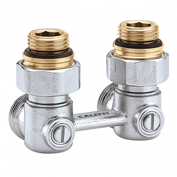 Caleffi Zweirohr-Hahnblock 1/2