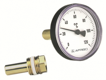 Bimetall-Zeigerthermometer 0/120°C D=63 mm BiTh63K