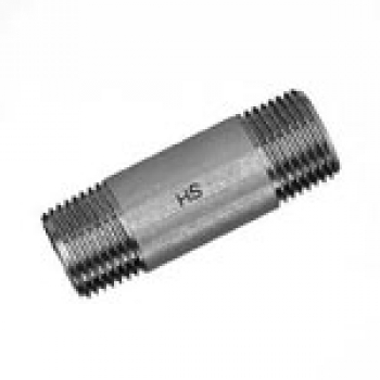 Edelstahl Rohrdoppelnippel, DN10 3/8" E 23