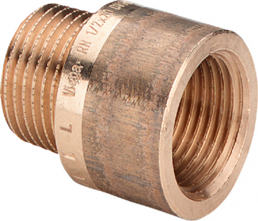 Rotguss Hahnverlängerung 3/4" 3525