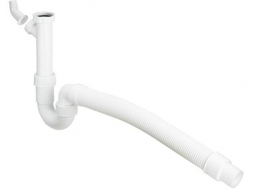 Spültischsifon flexibel 11/2 x DN40/50 7985.15 weiss