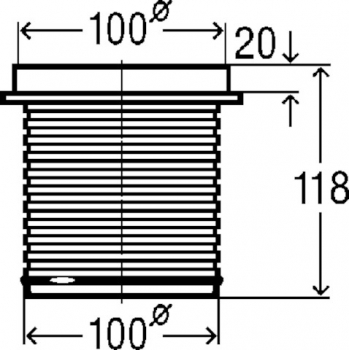 Advantix-Höhenausgleichsstück in D=100mm  4947