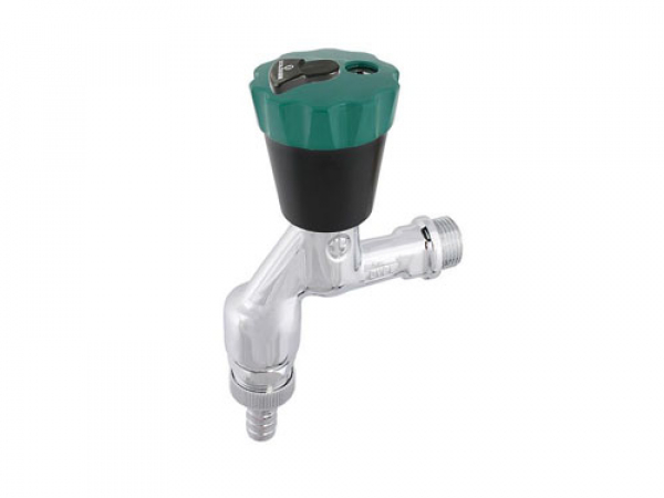 Wasser-Safe Auslaufventil 1/2" matt verchromt 1950