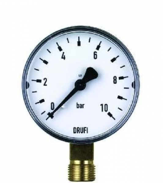 Manometer 0-10 bar 63 RF 1/4" radial  2000.00.906