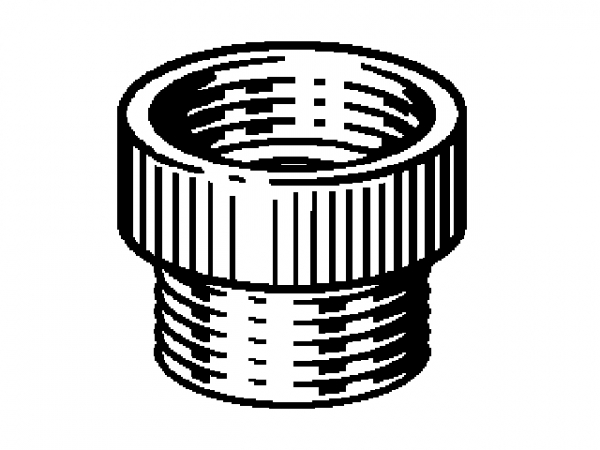 Übergangsstück in M22x1x G3/4 verchromt 3252